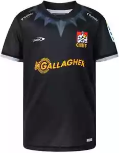 Waikato Chiefs 2025 Union Toddler Black Panther Marvel Warm Up Tee 0-6 - Picture 1 of 3