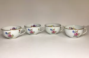 Juego de 4 tazas de té planas Hutschenreuther Dresden Moritzburg de 5 OZ - Imagen 1 de 16