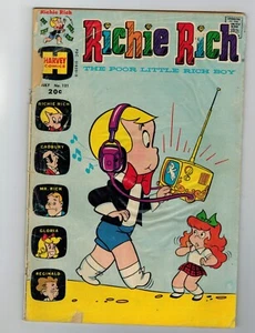 Richie Rich The Poor Little Rich Boy #121 Comic Book July 1973 Harvey Comics - Picture 1 of 2
