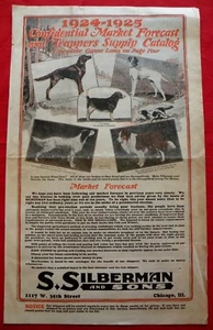 1924 Silberman's Trappers catálogo de suministros armas cuchillos trampas piel Chicago - Imagen 1 de 7