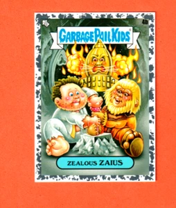 2023 Garbage Pail Kids InterGOOlatic "ZEALOUS ZAIUS" 4b pegatina de borde gris - Imagen 1 de 2