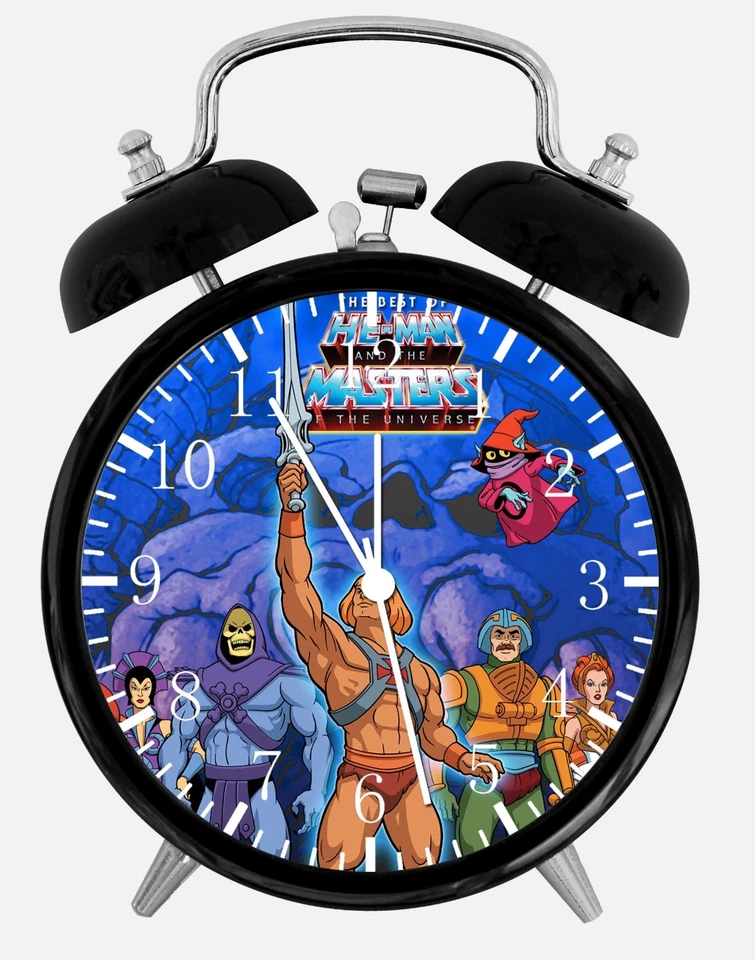 DEKAD He Man Masters of the universe Alarm Desk Clock 3.75" Home or Office Decor E152