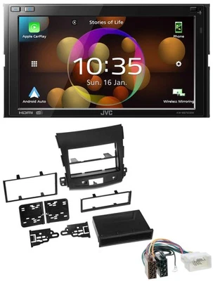 JVC DAB MP3 2DIN Bluetooth USB Autoradio für Citroen C-Crosser Mitsubishi Outlan - Bild 1 von 4