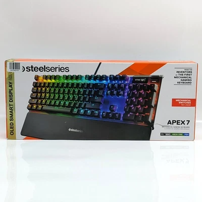 SteelSeries Apex 7 Mechanical Gaming Keyboard Red Linear Switches US64636 - Image 1 of 4