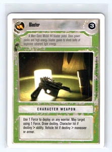 Star Wars CCG TCG Blaster Charakter Waffe Karte White Border Gaming - Bild 1 von 2