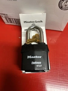Master Lock Pro Series 6127 Weather Tough Keyed Alike Padlock Box Of 6 Locks - Picture 1 of 24