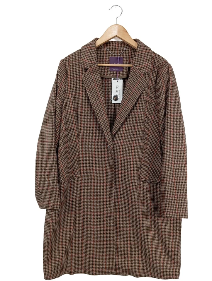 VIOLETA BY MANGO Abrigo de entretiempo Mujeres Abrigo Talla EU 40 marrón - Imagen 1 de 4