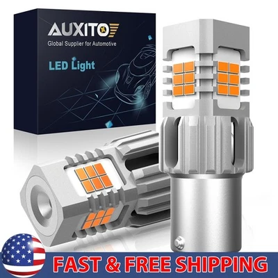 Luces LED intermitentes traseras 2/10x para Hyundai Elantra Canbus ámbar 1156 7506 Foto 1 de 4