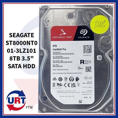 SEAGATE ST8000NT001-3LZ101 8TB 3.5" SATA HDD  #144622# - Image 1 of 4