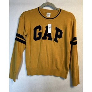 Gap Kids Crewneck Sweater Youth Boys Yellow Size L NEW - Picture 1 of 10