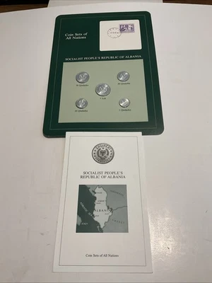 Coin Sets of All Nations 1969 Albania, Socialist People’s Rep. Of With Card - Image 1 of 4