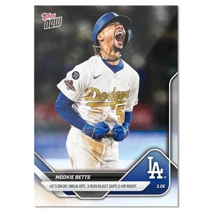 Mookie Betts 2025 MLB Topps NOW Card 16 Walk-Off HR Presale - Picture 1 of 6