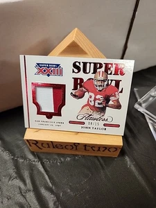 2021 Panini Flawless John Taylor Super Bowl Swatches Ruby Jersey /15 49ers - Picture 1 of 2