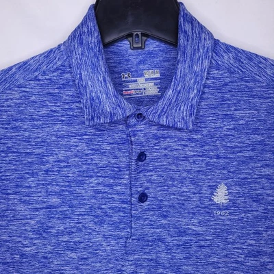 Camisa Polo Under Armour Para Hombre Mediana Alta Azul Tinte Espacial Rendimiento HeatGear  Foto 1 de 4