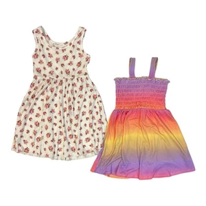Zunie Girl Girl's 2-Pack Soft Knit Sleeveless Any Occasion Dresses - Picture 1 of 2