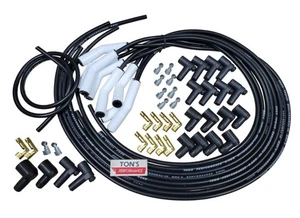 Universal 135* Ceramic 8mm Spark Plug Wire Kit Set High Temperature Silicone v8 - Picture 1 of 15
