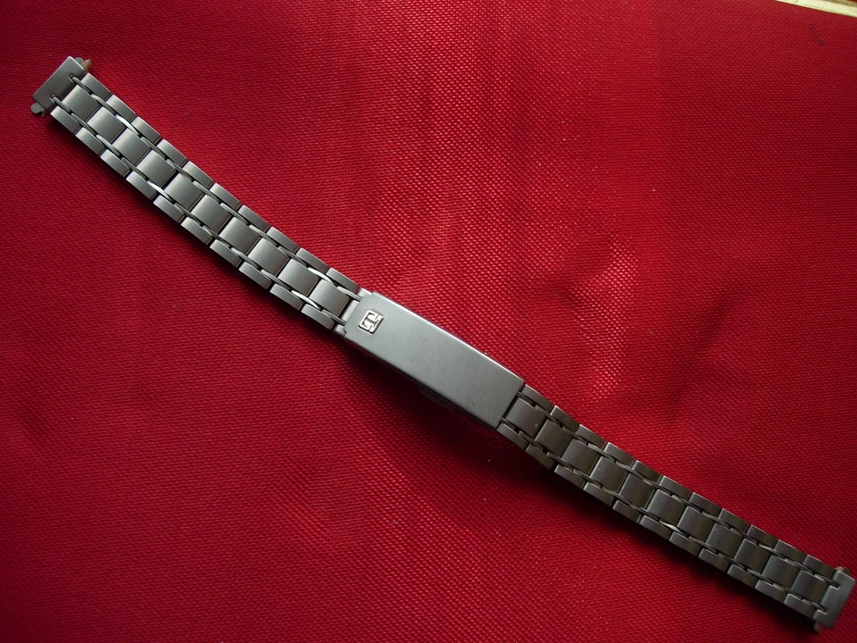 Bracelet 9 mm acier TISSOT montre DAME 70s  80s vintage band strap steel t5 - Photo 1/1