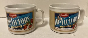 2er Set Classic Campbells Suppentassen Tasse Gemüse Suppe Schüssel Henkel 2005 - Bild 1 von 4