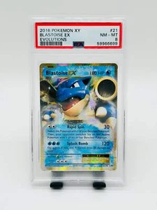 Pokémon Turtok/Blastoise EX 21/108 PSA 8 - XY Evolutions [Englisch] - Bild 1 von 2
