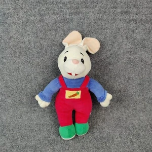Vintage Baby erster Hase Kaninchen Harry 12 Zoll Plüschtier Stofftier Spielzeug roter Overall - Bild 1 von 10