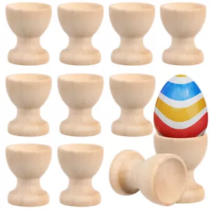 24pcs Wooden Egg Holders Egg Cups for Kitchen Home Hotel Use - Picture 1 of 11