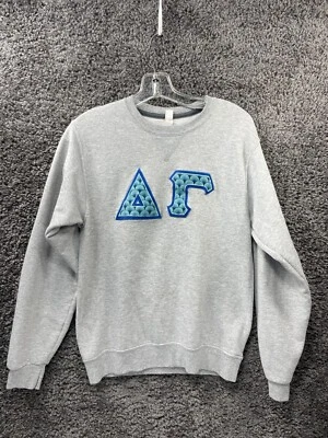 Delta Gamma Sweatshirt Women's Small Fruit of the Loom Pullover Long Sleeves - Image 1 of 4