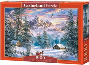 NEW Castorland Jigsaw Puzzle 1000 Pieces C-104680-2 Mountain Christmas - Picture 1 of 2