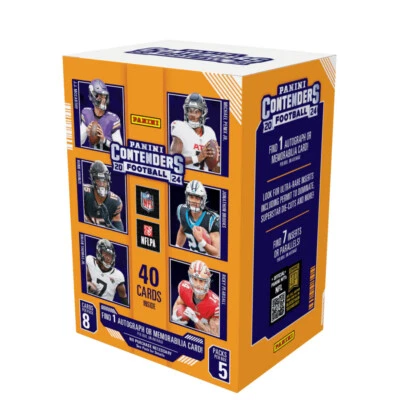 2024 Panini CONTENDERS Football NFL Trading Cards Blaster Box-1 Auto/Memorabilia