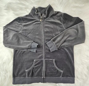 MADE FOR LIFE | Gray Soft Velour Hoodie Jacket Full Zip Long Sleeve Size XL - Picture 1 of 7