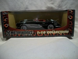 1958 COERVETTE MOTORWORKS 1:18 Scale Black DIECAST CAR NO.73100 - Picture 1 of 5