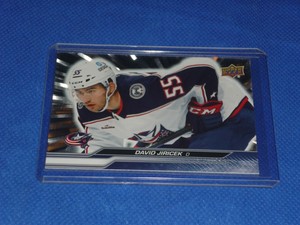 2023-24 UPPER DECK SERIES 1 ONE #53 DAVID JIRICEK SILVER OUTBURST PARALLEL