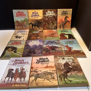 Vintage Black Stallion by Farley paperback book Lot of 15 - Imagen 1 de 11