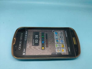 Samsung Giorgio Armani B7620 3G Black Unlocked Mobile Phone ISSUE - Picture 1 of 4