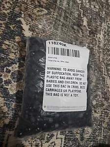 13mm Test Tube Caps, Flange Plug Type, Black, 1,000/bag - Picture 1 of 4