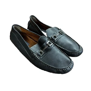 Men’s Giorgio Brutini Black Horse Bit Leather Loafers Shoes Size 11 M # 478611 - Picture 1 of 7