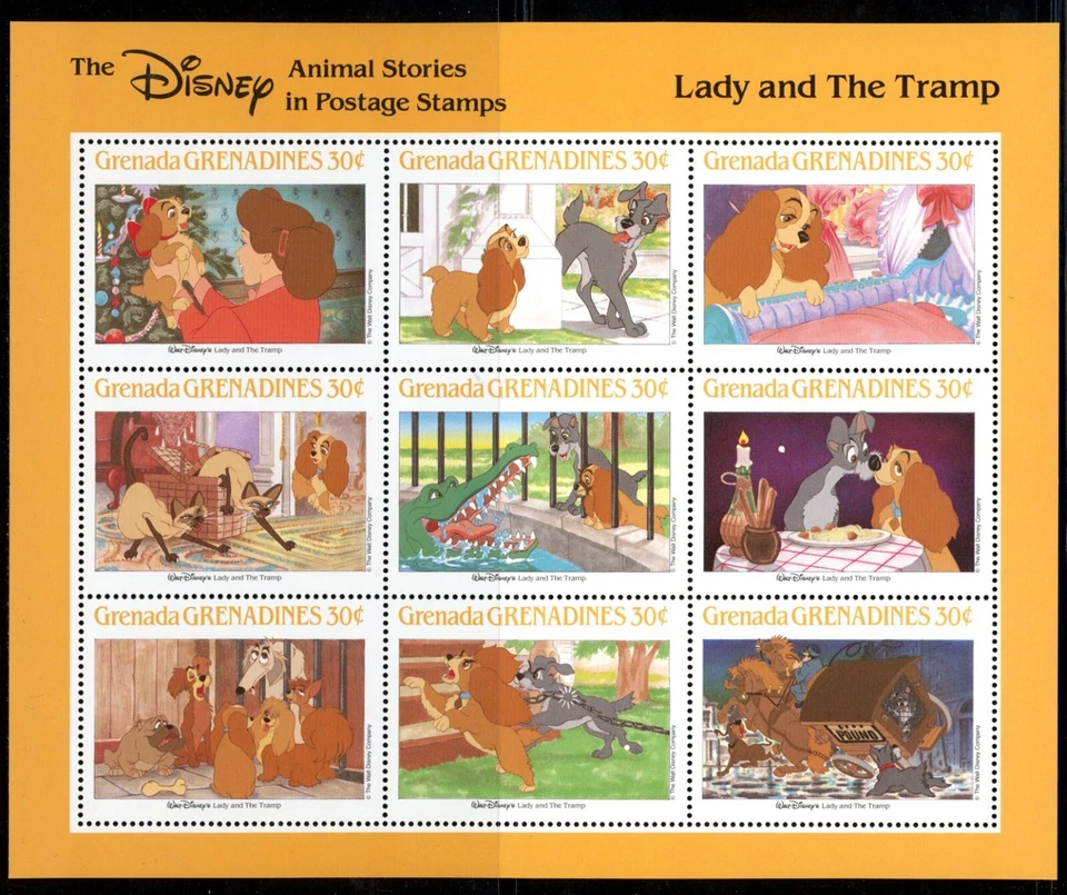 Disney -  Lady and the Tramp - Grenada Grenadines (1988) - Image 1 of 1