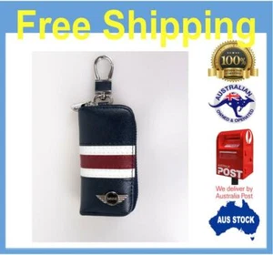Mini Key Holder Wallet - Car Keyring Case - Red White Navy - Picture 1 of 4