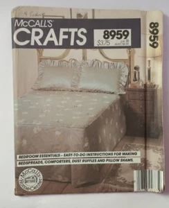 McCall's 8959 Copriletto Essentials Camera da Letto Compiacimenti Polvere Ruffole Cuscino Funzioni - Foto 1 di 2