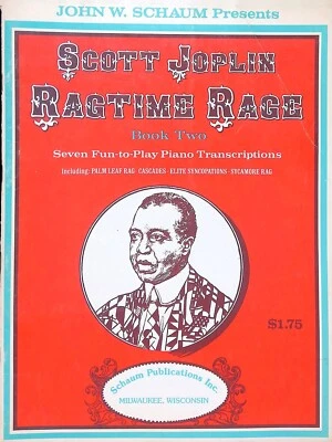 Scott Joplin Ragtime Rage Book 2 Songbook John Schaum Intermediate Piano Solos - Image 1 of 4