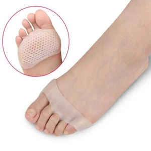 Feet Care Slip-resistant Shoe Insert Soft Silicone Gel Toe Pads Insole - Picture 1 of 7