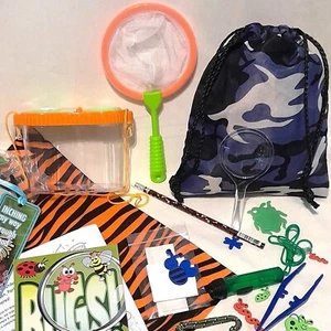 Bug Catcher KIT & Camo Explorer BAG Magnifying Glass Insect torch Camping toys - Picture 1 of 8