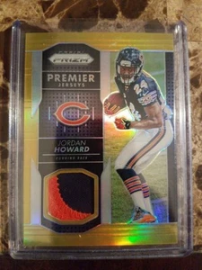 Jordan Howard 2016 Panini Prizm Pink Gold Premier Jersey Patch RC Chicago Bears - Picture 1 of 3