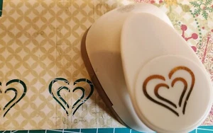 Anna Griffin Double Heart Punch! funktioniert super! Kamm-SCHIFF! - Bild 1 von 2