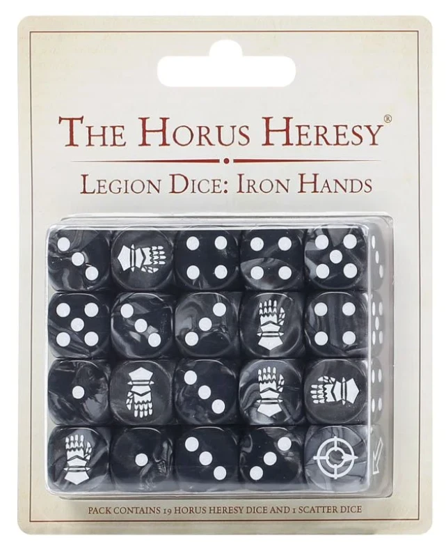 Horus Heresy Iron Hands Legion Dice Pack Space Marines 30K 40K Scatter Die - image 1 of 1