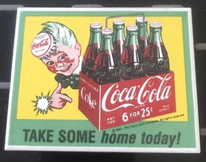 Coca-Cola Sprite Boy Andy Rooney Kühlschrankmagnet Take Some Home Today 1991 - Bild 1 von 2