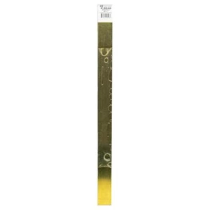 K&S 8248 Decorative Metal Strip, 1 in W, 12 in L, 0.064 in Thick, Brass Mill - Picture 1 of 6