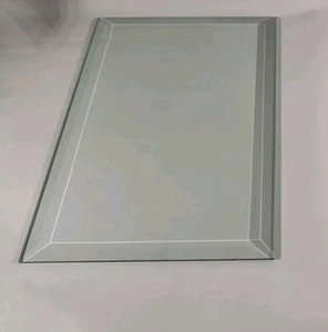 Vetro trasparente rettangolare bordi smussati 9' x 6" vetro trasparente per artigianato - Foto 1 di 5