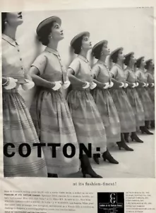 50's Ben Somoroff Photographed Cotton Council of America Ad - 1953 - Bild 1 von 1