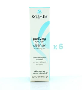 6 x Kosmea Purifying Cream Cleanser 20ml Travel Size 120ml in Total - Picture 1 of 2