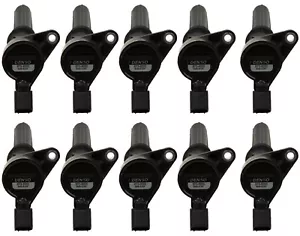 Denso 673-6000 Set of 10 Ignition Coils for Ford E-350 E-450 Super Duty F53 V10 - Picture 1 of 1